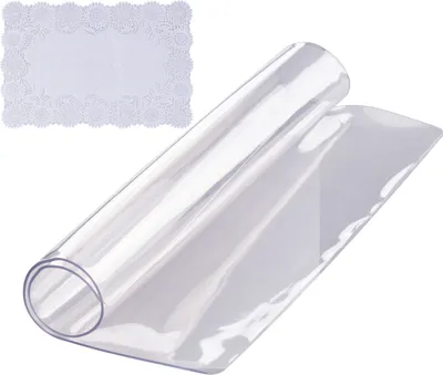 Obrázek produktu pro VEVOR Stolní fólie ochrana stolu Transparentní 1,5 mm silná, ochranná fólie na stůl PVC 305 x 305 mm Čtvercový ubrus Stolní fólie omyvatelná Odolná proti opotřebení Tepelně odolná Voděodolná ochranná fólie na stůl