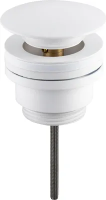 Produktbild von Balneo Stöpsel Klick-Klack Universell Waschbecken Messing 66 mm x G1 1/4 weiß
