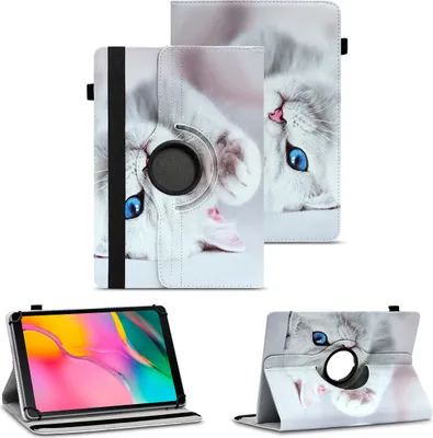 Produktbild von Tablet Tasche für Samsung Galaxy Tab A 10.1 2019 Hülle Schutzhülle 360° DrehbarFarben:Motiv 10