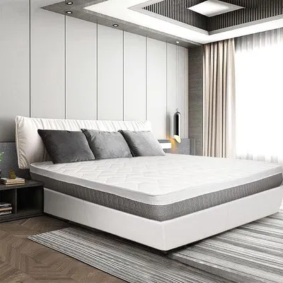 Imagen del producto de Colchón ortopédico de espuma viscoelástica Unyqoos® de 90 x 200 cm – 20 cm de grosor, firmeza media, con 7 zonas de alivio de presión, hipoalergénico, antibacteriano, antiácaros y 100% fabricado en Italia