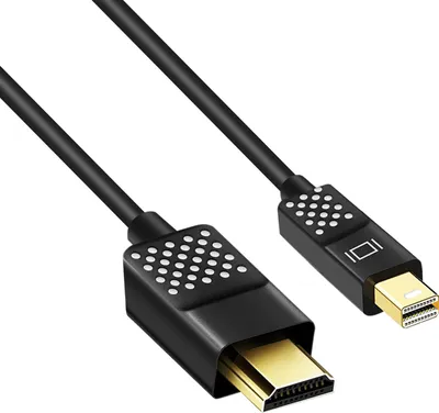 Zdjęcie produktu dla Belkin Mini DisplayPort to HDTV Cable, 1,8 m, Mini DisplayPort, HDMI, Męska, Męska, Czarny