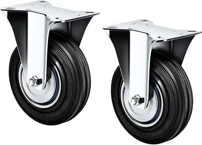 Obrázek produktu pro 1600K1 – pár průmyslových koleček s pevnou patkou, průměr 75 mm.