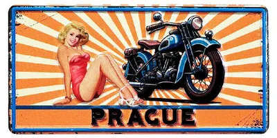 Obrázok produktu pre GiftyCity Dekoratívny magnet Motocykel