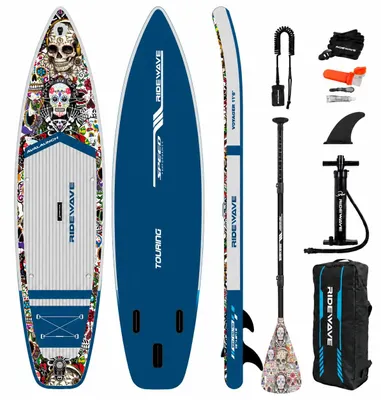 Imagen del producto de Tabla de paddle surf inflable RIDEWAVE, modelo Touring, de 11'6" (350 cm)
