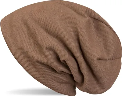 Produktbild von styleBREAKER warme Feinstrick Beanie Mütze mit sehr weichem Fleece Innenfutter, Longbeanie unifarben, Uni 04024092