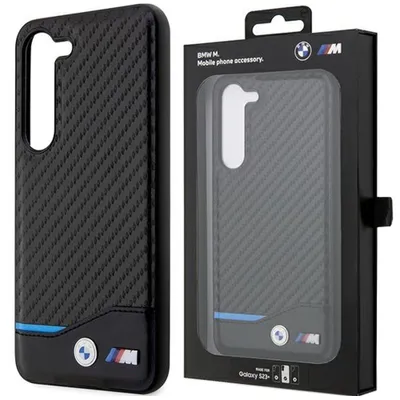 Produktbild von BMW M PolyurethanCarbon blau Line Case für Samsung Galaxy S23+ schwarz