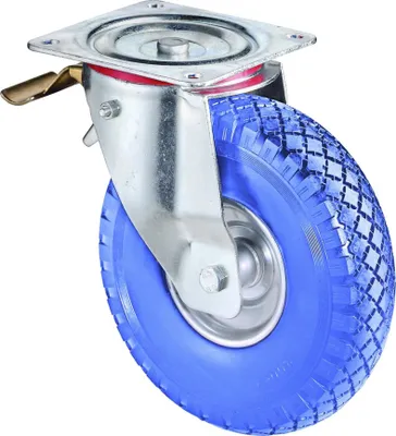 Image de BS Roulettes Roulette de transport L420.C91.262 Roulette pivotante avec blocage total, diamètre de la roue 260 mm,