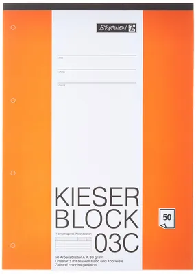 Produktbild von Brunnen 1042923, Muster, Orange, Weiß, A4, 50 Blätter, Universal