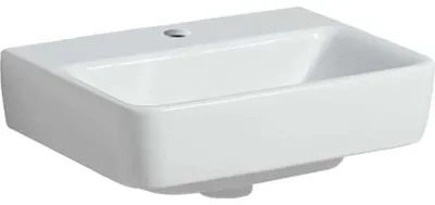 Immagine prodotto di Geberit Renova Plan, lave-mains, 45x34 cm, 1 trou pour robinet, sans trop-plein, 501625, 501.625.00.1, 501.625.00.1