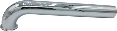 Produktbild von Langer Chrombogen mit Flansch für 32 mm Siphon, Länge 215 mm