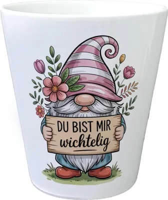 Produktbild von Du bist mir wichtelig Blumentopf für Pflanzenfreunde und Wichtelfans