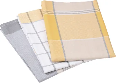 Zdjęcie produktu dla GÖZZE Zestaw ręczników KARO żółty BL 50x70 cm żółty