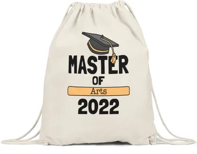 Produktbild von Master of Arts 2022 Turnbeutel Gymsack Studium Absolvent Abschluss Geschenk Masterabschluss Uni