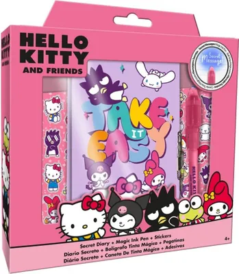 Produktbild von Dziennik Hello Kitty z magicznym długopisem - Notatnik Premium dla Dzieci