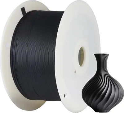 Image de filament 3D, faible retrait, haute résistance, PETG noir