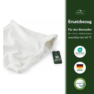 Produktbild von hERZtal Ersatzbezug Nackenstützkissen 80x40 cm