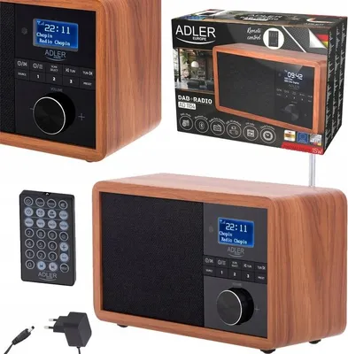Produktbild von Küchenradio Retro Adler AD1184 Bluetooth DAB+ FM USB LCD Holz Braun