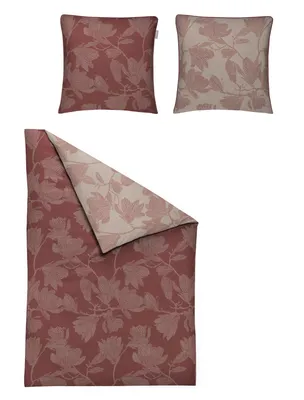Produktbild von Irisette Satin Bettwäsche-Garnitur Yetta 8502 Farbe rot-60 Größe 135x200+80x80 cm