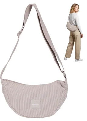 Produktbild von Handtasche Tasche Damen Bench Moon Bag Crossbody Schultertasche Freizeittasche Damentasche Crossbag Medium Size Cord 64230 2900 Hellbraun Beige + Etui