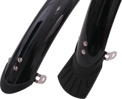 Produktbild von Sunnywheel Plastikkotflügelset 28 Zoll 50 mm glänzen schwarzen + stäben