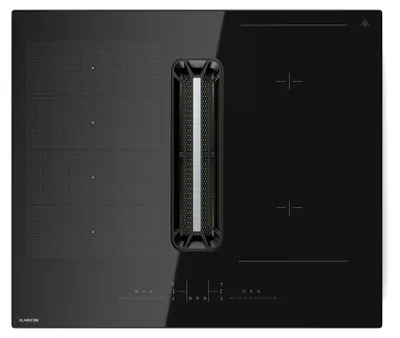 Obrázek produktu pro KlarsteinAirJet Hybrid Down Air System, Indukční varná deska s integrovanou digestoří, 477 m³/h, EEK A+