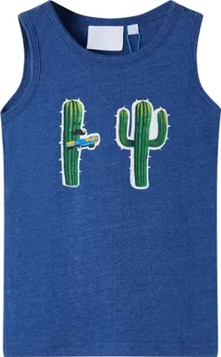Produktbild von Kinder-Tanktop Dunkelblau Melange 116