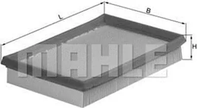 Produktbild von MAHLE LX 675 Luftfilter für MAZDA DEMIO (DW)