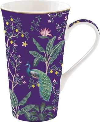 Image de Coffret Mug Paon Géant Mug Géant 60cl, Design Paon élégant - Easy Life