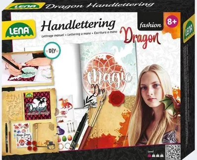 Produktbild von Simm 42336 - Lena - Fashion - Bastelset, Handlettering Dragon