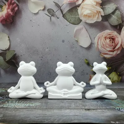 Zdjęcie produktu dla Formy silikonowe 3D, zwierzęta, 3 sztuki: żaba, do odlewania gipsu, świec, żywicy