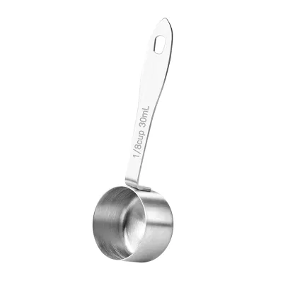Produktbild von 30 ml Kaffeeschaufel polierte Oberflächennahrungsmittelqualität 304 Edelstahl Kaffee Messlöffel für Bar