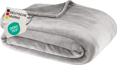 Produktbild von Kuscheldecke Cashmere Touch - Extra Flauschig - kuschelweiche & warme Sofadecke für Herbst & Winter, Farbe:Kiesel, Größe:180x220 cm