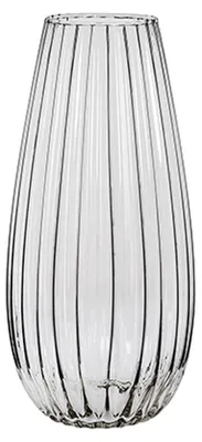Produktbild von Alessandro Vase - Glas - gestreift - 18 x 18 x 40 cm - Blumenvase