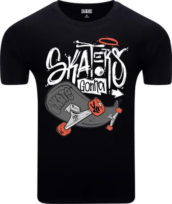 Obrázek produktu pro Diarbo pánské tričko s potiskem skateboardu Skateři budou bruslit černé velikost XXXL