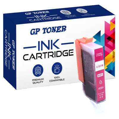 A product box for an ink cartridge with an ink cartridge shown next to it.