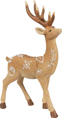 Immagine prodotto di Clayre & Eef figura decorativa di cervo 31 cm in poliresina marrone