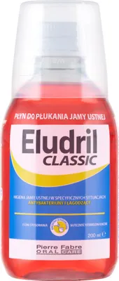 ELUDRIL Classic 200ml płyn do płukania ust PierreFabre higiena podrażnienia