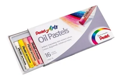 Image de PentelArts ™l pastel PHN4, étui plastique de 16 pièces