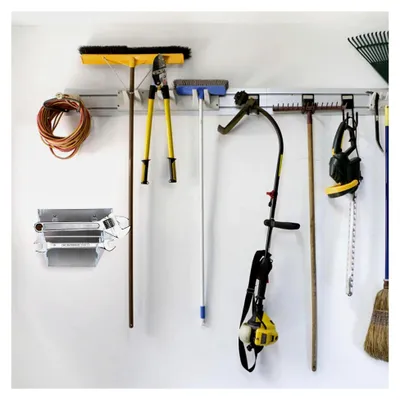 Produktbild von Metallisches Werkzeugregal mit Lochwand und Halterung für Schraubenschlüssel für Werkstatt und Garage