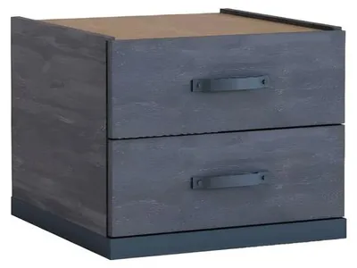 Produktbild von Moderner grauer Nachttisch aus Holz