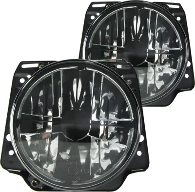 Produktbild von Scheinwerfer Klarglas Schwarz Smoke Links + Rechts für VW Golf 2 II