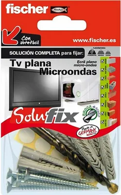 Immagine prodotto di Kit di montaggio Fischer Solufix 502690 Microonde per televisori 10 pezzi