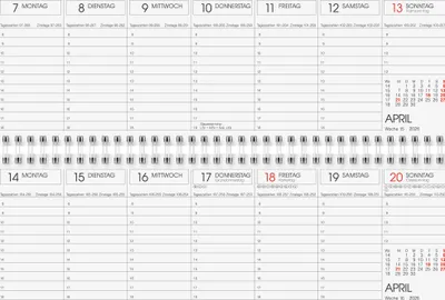 Produktbild von Glocken Tischkalender "Querterminbuch" 2026 rot