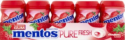 Produktbild von Mentos Pur frisch Erdbeere 10 x 24 Gramm Lakritz