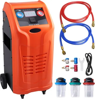 Produktbild von Kältemittel-Absauggerät - Absaugstation 1000 W - Kältemittel-Rückgewinnungsmaschine 220-240 V 0,7 lbs/min - Kältemittel
