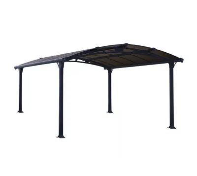 Produktbild von Palram - Canopia Aluminium Carport Arcadia 4300 Anthrazit 430x359x242 cm