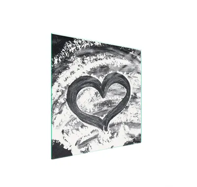 Produktbild von Glasschutzplatte Für Herd 50X52 Herz