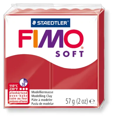 Produktbild von FIMO SOFT Modelliermasse ofenhärtend weihnachtsrot 57 g