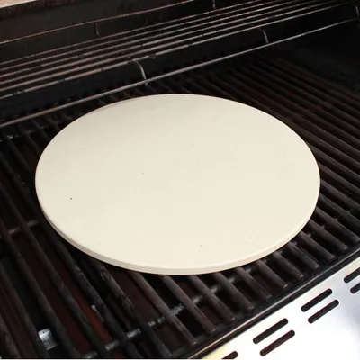 Produktbild von Pizzastein | für Gasgrill, Holzkohlegrills, Smoker & Backofen | Rund | Ø 36,5cm