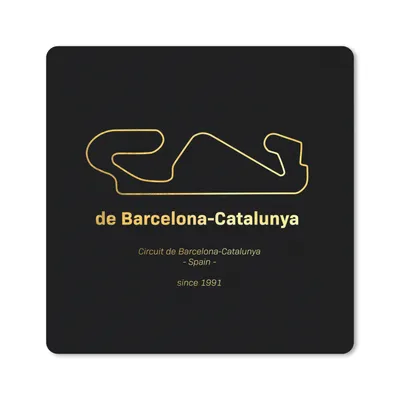 Produktbild von MuchoWow® Mauspad Mousepad Formel 1 - Rennstrecke - Barcelona 20x20 cm - Mousepads - Maus Mat - Pad - Mausunterlage - Desk Mat - Bureauartikeln